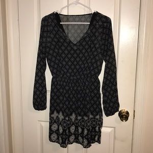 Black Patterned Dress